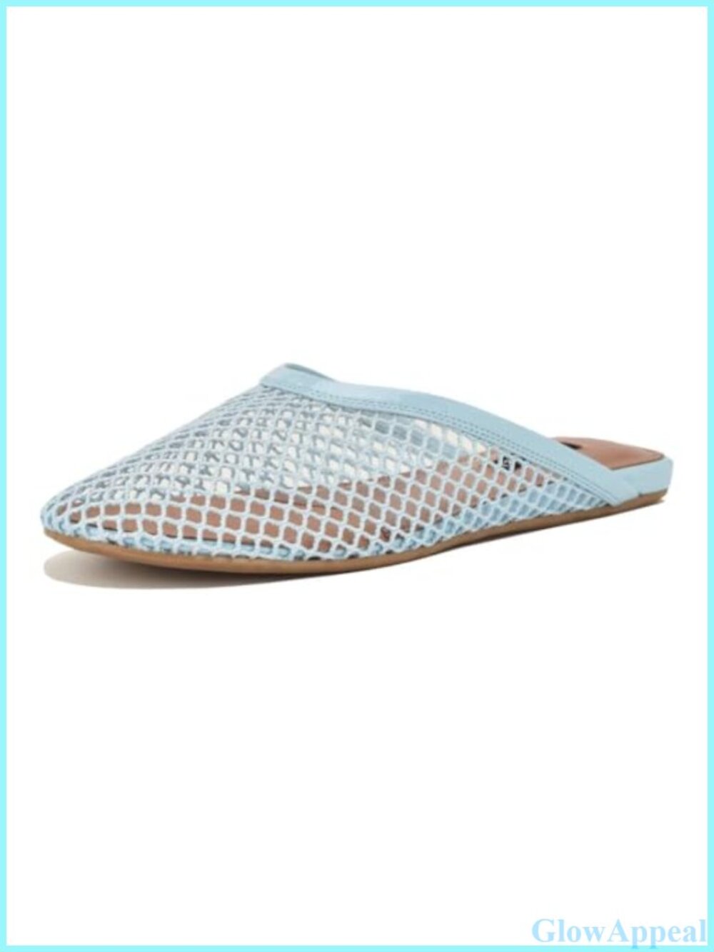 Nine West Daniela Textile Faux Patent Leather Flat Mule Slip-On Casual Shoe